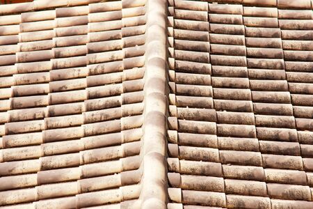 tiled roofの写真素材