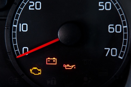 Close up of car dashboardの写真素材