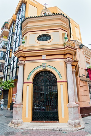 chapel in Agua street in Malaga, Spainの写真素材