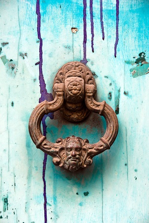 image of ancient door knocker の写真素材