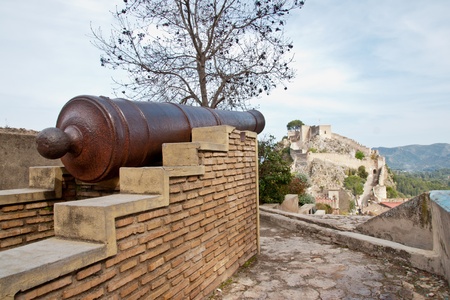 Xativa Castle, Valencia, Spain のeditorial素材