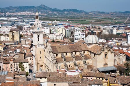 church in Xativa, Spainの写真素材