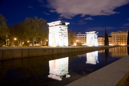 Temple of Debod in Madrid, Spainのeditorial素材