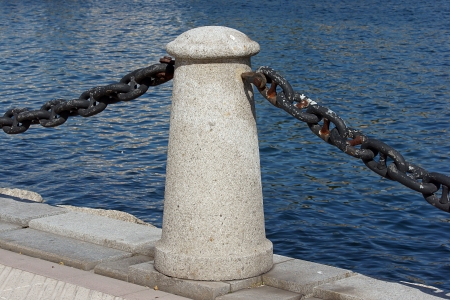 chain in a portの写真素材