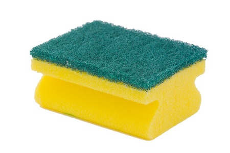 scourer on white backgroundの写真素材