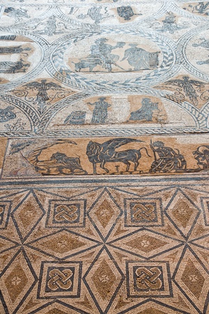 ancient roman mosaicの写真素材