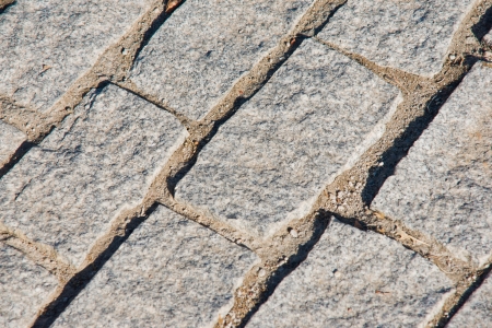 Cobble stone road patternの写真素材