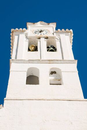 church in Frigiliana  in Costa del Sol, Malaga Province, Andalusia, Spainの写真素材
