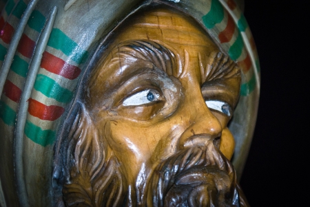 wooden arabic statueの写真素材