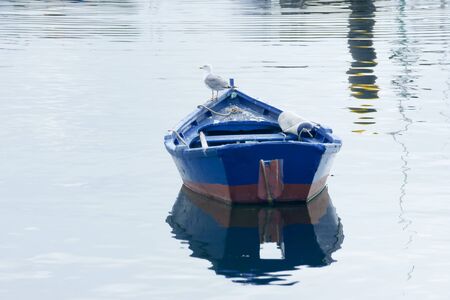 boats in Costa da Morte, Galicia, Spainの写真素材
