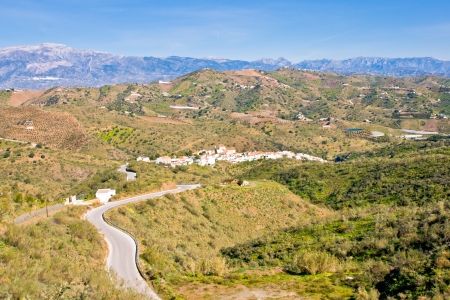 Macharaviaya in Malaga, Andalucia, Spainの写真素材