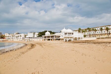 Cadiz in Andalucia, Spain. Caleta beach