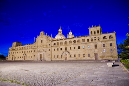 Colegio de Nuestra Señora de la Antiga, Monforte de Lemos, Lugo, Galiciaのeditorial素材