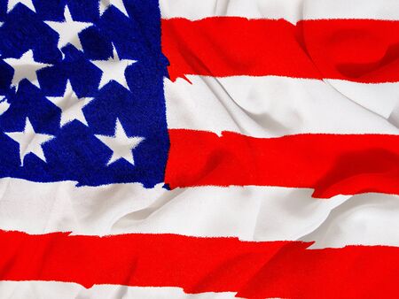 USA flag towelの写真素材