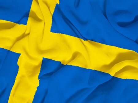 Sweden flag towelの写真素材