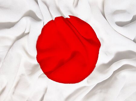 Japan flag towelの写真素材