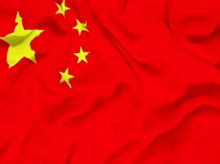 China flag towelの写真素材