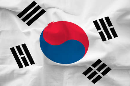 South Korea flagの写真素材