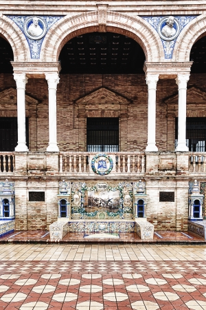 Spain Square in Seville, Spainのeditorial素材