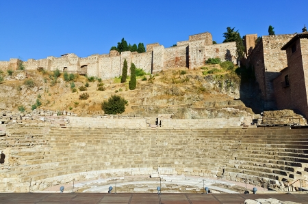 Roman theater in Malaga, Spainの写真素材