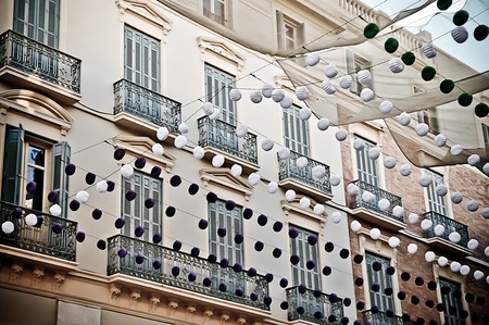 Malaga in fair, Spain. Larios street view.の写真素材