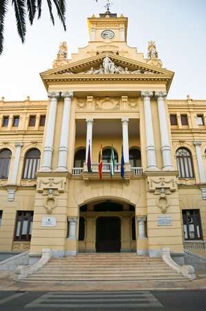 Malaga town hall in Spainのeditorial素材