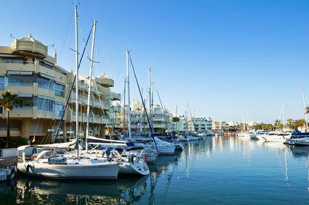 Puerto Marina in Benalmadena, Malaga, Spainのeditorial素材
