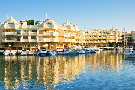 Puerto Marina in Benalmadena, Malaga, Spainのeditorial素材