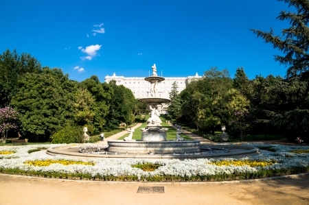 MADRID - SEPTEMBER 08: Palacio de Oriente - The Royal Palace constructed between years 1738 and 1755 on September 08, 2013 in Madrid, Spain.のeditorial素材