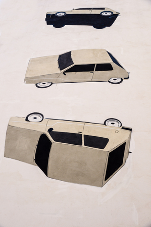 anonymous graffiti car