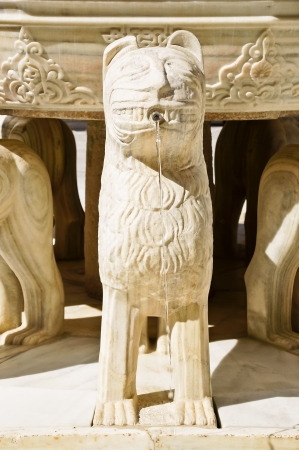 Alhambra in Granada, Andalucia, Spain. Court of the Lionsの写真素材