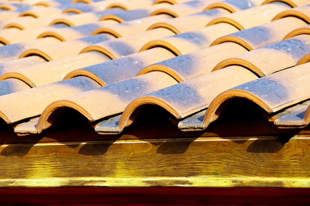 tiled roofの写真素材