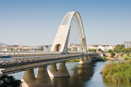 bridge in Merida, Badajoz, Extremadura, Spainのeditorial素材