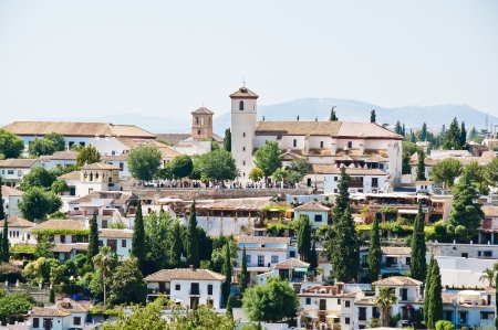 Granada in Andalucia, Spain. View of Albaicin.の写真素材