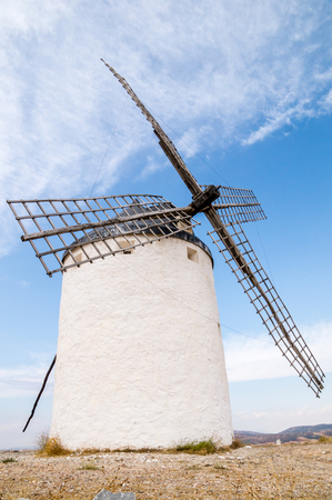windmills in Consuegra, Spainの写真素材