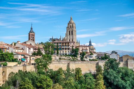 cathedral in Segovia, Spainの写真素材