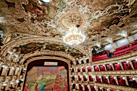 PRAGUE, CZECH REPUBLIC - SEPTEMBER 24: Prague State Opera on September 24, 2013 in Prague, Czech...