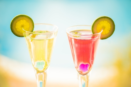 alcoholic cocktails compositionの写真素材