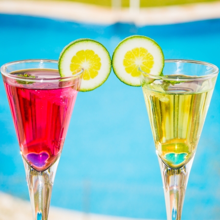 alcoholic cocktails compositionの写真素材