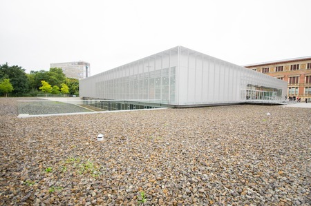 BERLIN, GERMANY - SEPTEMBER 16:  Topography of Terror on September 16, 2013 in Berlin, Germany. It is a modern museum area built on site of 1945 Gestapo and SS headquarters.のeditorial素材