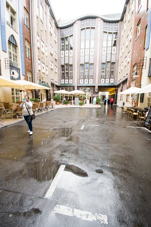 BERLIN, GERMANY - SEPTEMBER 18: Jewish quarter on September 18, 2013 in Berlin, Germany.のeditorial素材