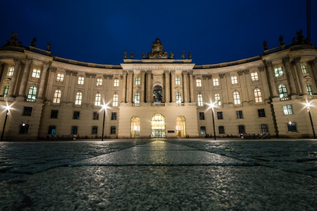 BERLIN, GERMANY - SEPTEMBER 18: Humboldt University of Berlin. Faculty of Law on September 18, 2013 in Berlin, Germany. It is one of Berlin's oldest universities, founded in 1810.のeditorial素材