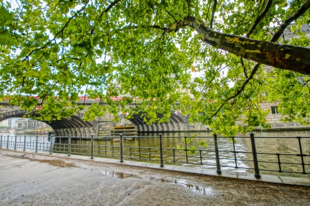 BERLIN, GERMANY - SEPTEMBER 20: Spree river view on September 20, 2013 in Berlin, Germany. のeditorial素材