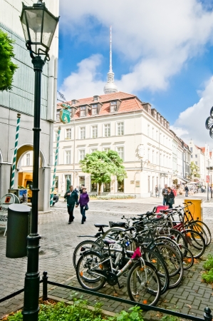 BERLIN, GERMANY - SEPTEMBER 21: Nikolai Quarter on September 21, 2013 in Berlin, Germany. のeditorial素材