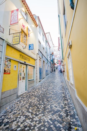 SINTRA, PORTUGAL - NOVEMBER 29: Sintra street on November 29, 2013 in Sintra, Portugal. Sintra is a monumental village With a population of approximately 33000 inhabitants. のeditorial素材