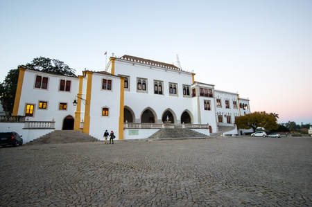 SINTRA, PORTUGAL - NOVEMBER 29: The National Museum of Sintra on November 29, 2013 in Sintra, Portugal. Sintra is a monumental village With a population of approximately 33000 inhabitants.のeditorial素材