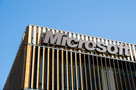 LISBOA, PORTUGAL - NOVEMBER 30: Microsoft building in The Park of the Nations on November 30, 2013 in Lisbon, Portugal. It is an area that was transformed for the 1998 World Exhibition near Tagus River.のeditorial素材