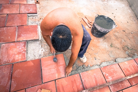 bricklayerの写真素材