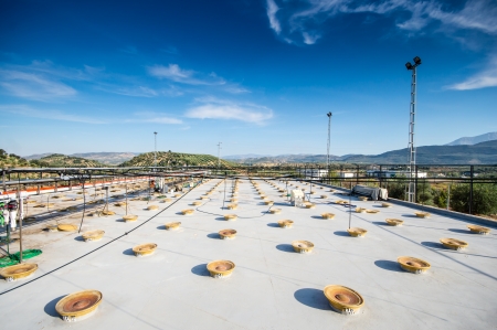 olive oil industry in Cordoba, Spainの写真素材