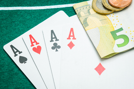 four aces and eurosの写真素材